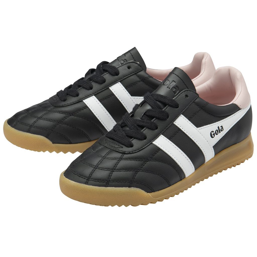 Gola Classics Stadium Sneakers Fekete Fehér Rózsaszín Hungary | BPD-520749