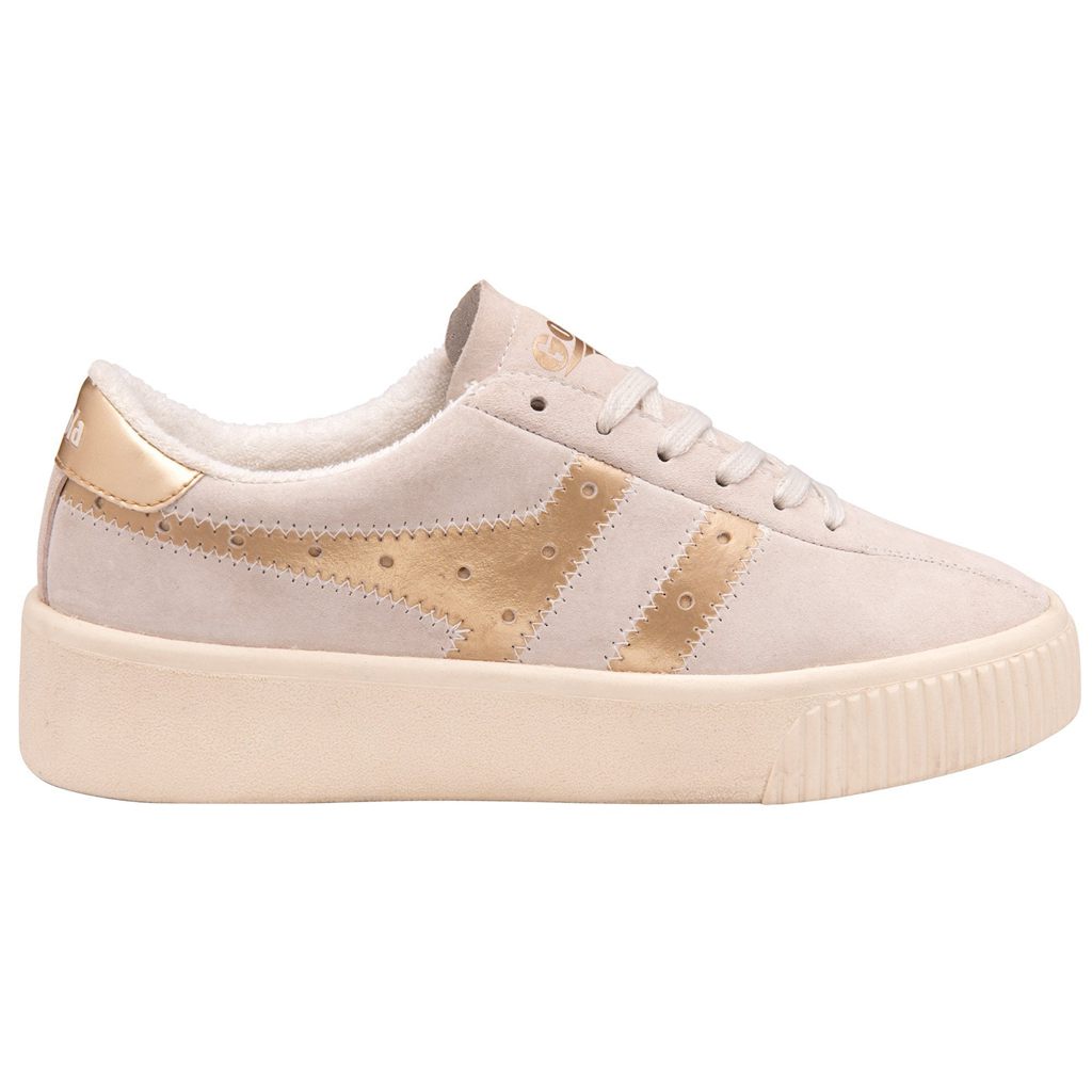 Gola Classics Super Court Metallic Sneakers Fehér Arany Hungary | LRH-352048