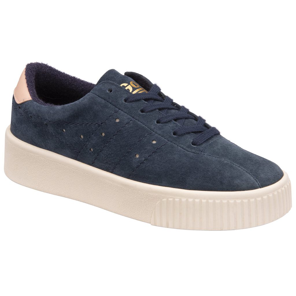 Gola Classics Super Court Suede Sneakers Sötétkék Rózsaszín Hungary | FEP-721548