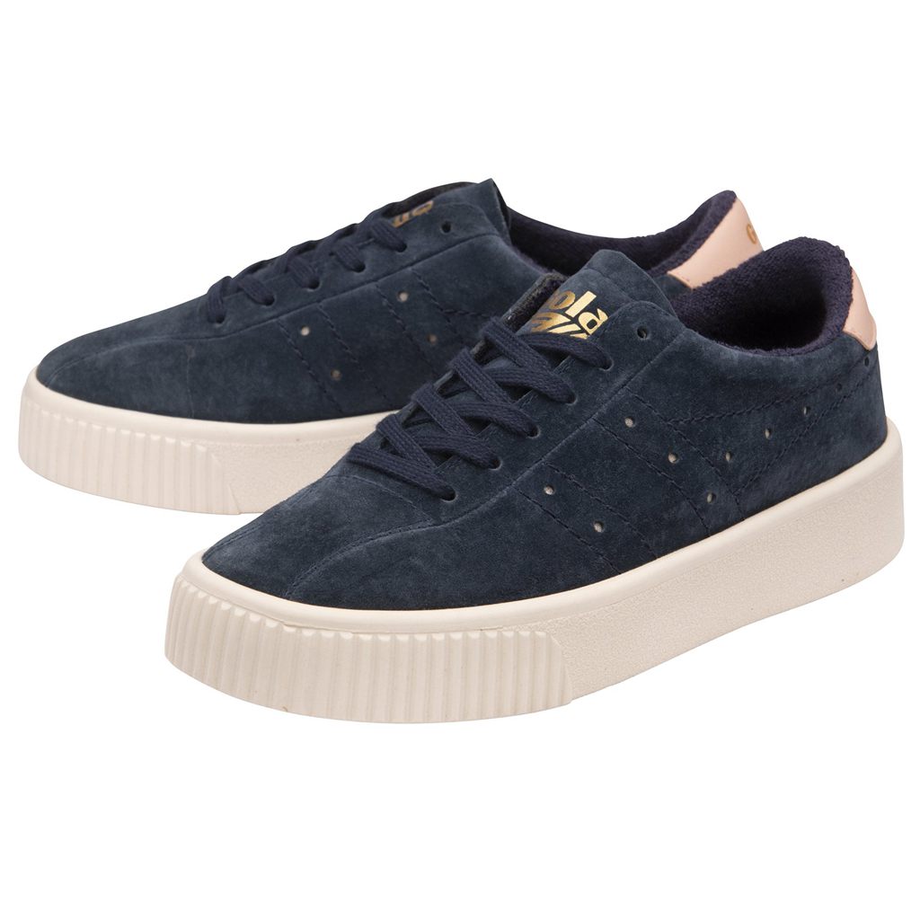 Gola Classics Super Court Suede Sneakers Sötétkék Rózsaszín Hungary | FEP-721548