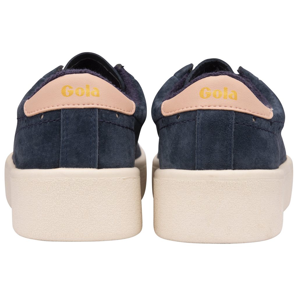 Gola Classics Super Court Suede Sneakers Sötétkék Rózsaszín Hungary | FEP-721548