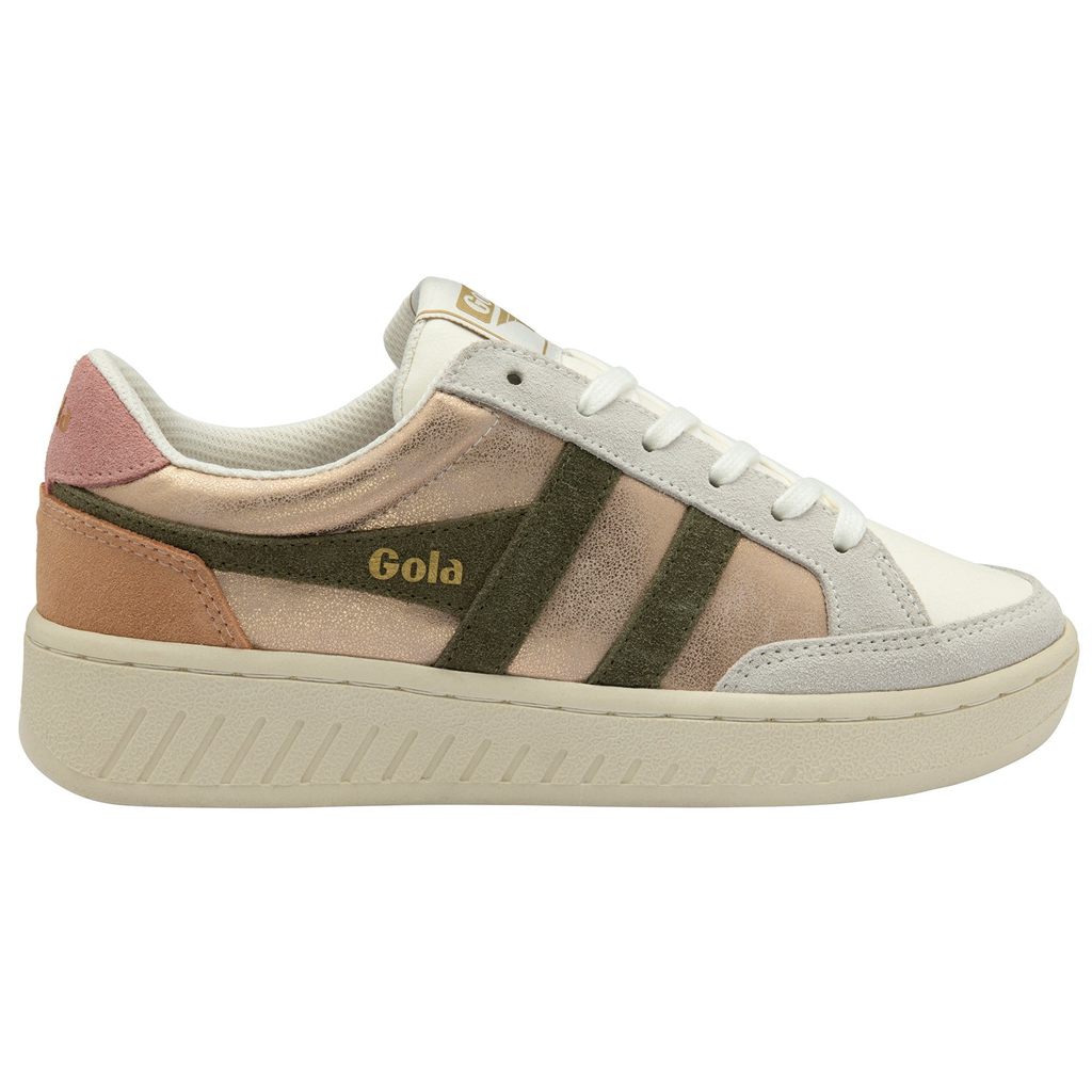 Gola Classics Superslam Blaze Sneakers Rózsaszín Arany Khaki Korall Rózsaszín Hungary | GLF-459132