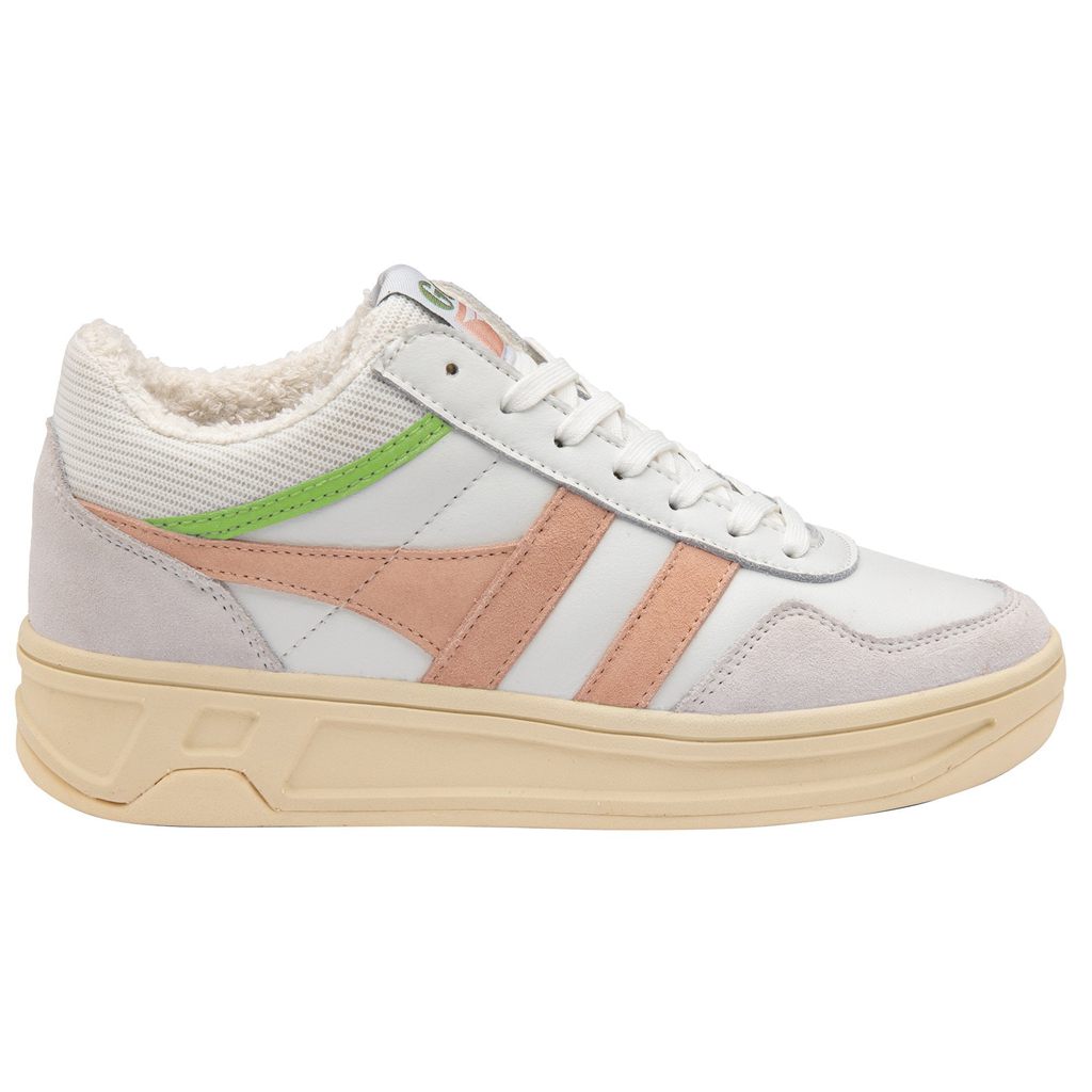 Gola Classics Swerve Sneakers Fehér Rózsaszín Zöld Hungary | YDP-406789
