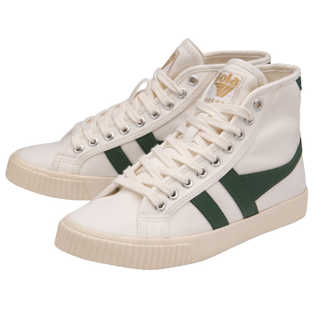 Gola Classics Tennis Mark Cox High Sneakers Fehér Sötétzöld Hungary | ZDV-489762