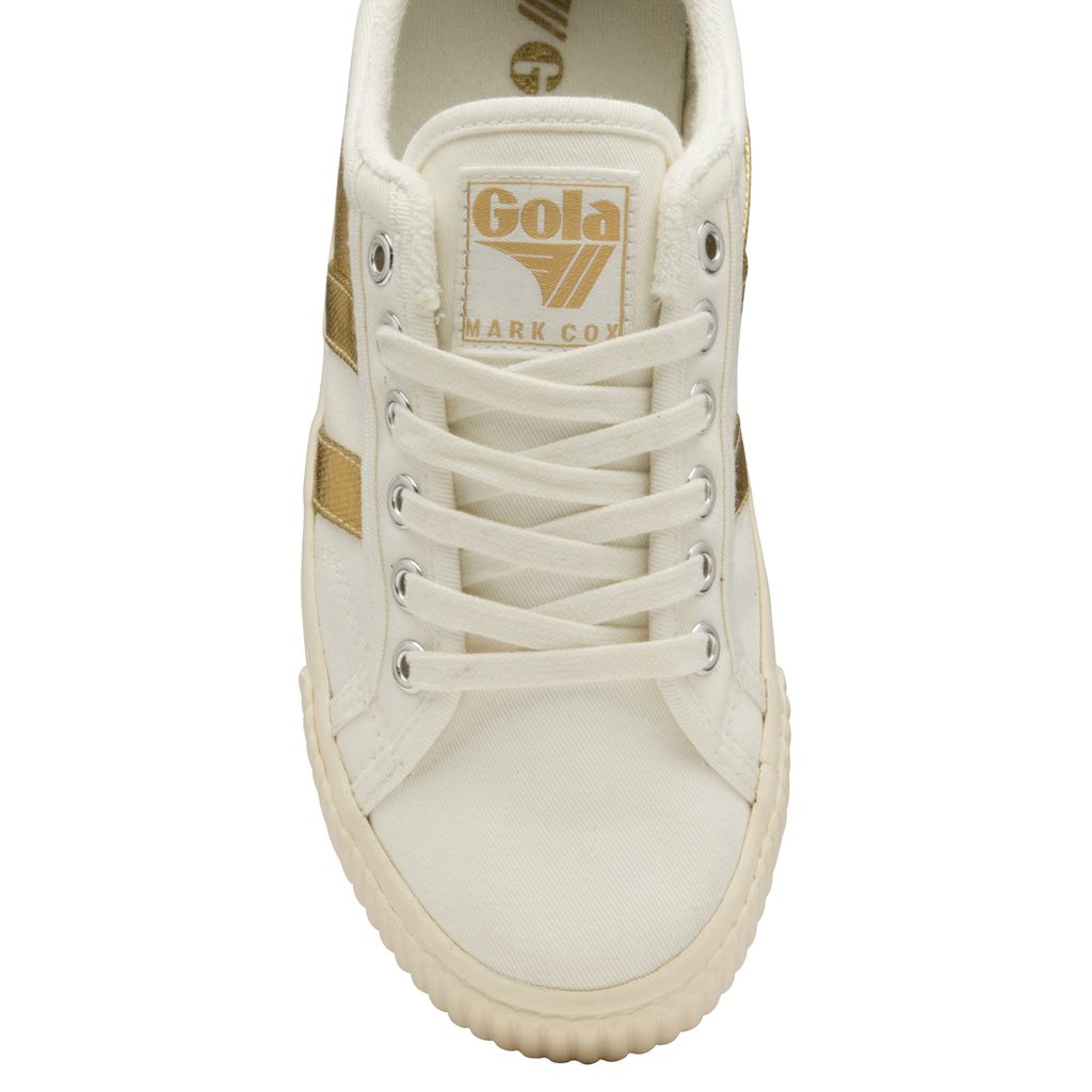 Gola Classics Tennis Mark Cox Sneakers Fehér Arany Hungary | ACL-437698