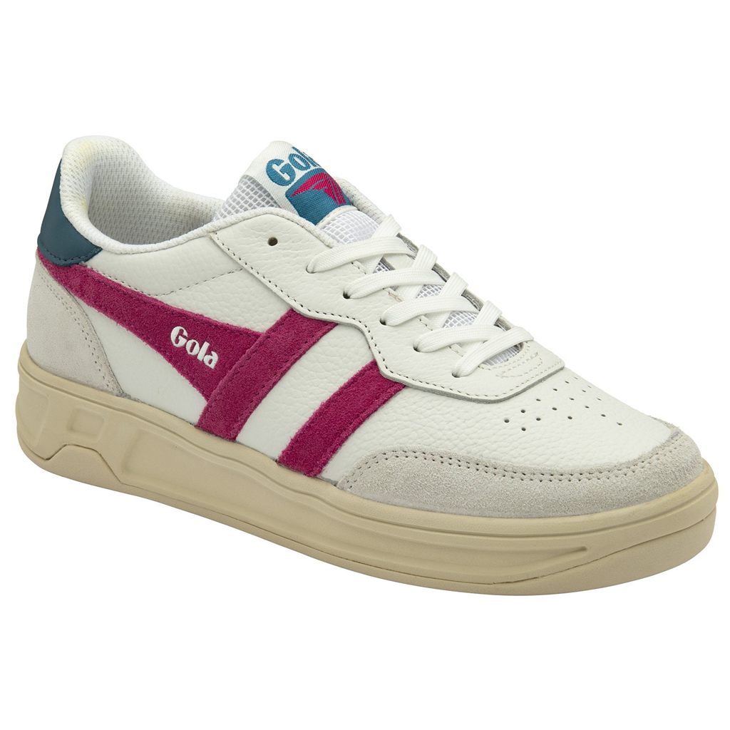 Gola Classics Topspin Sneakers Fehér Fukszia Páva Hungary | KWN-791524