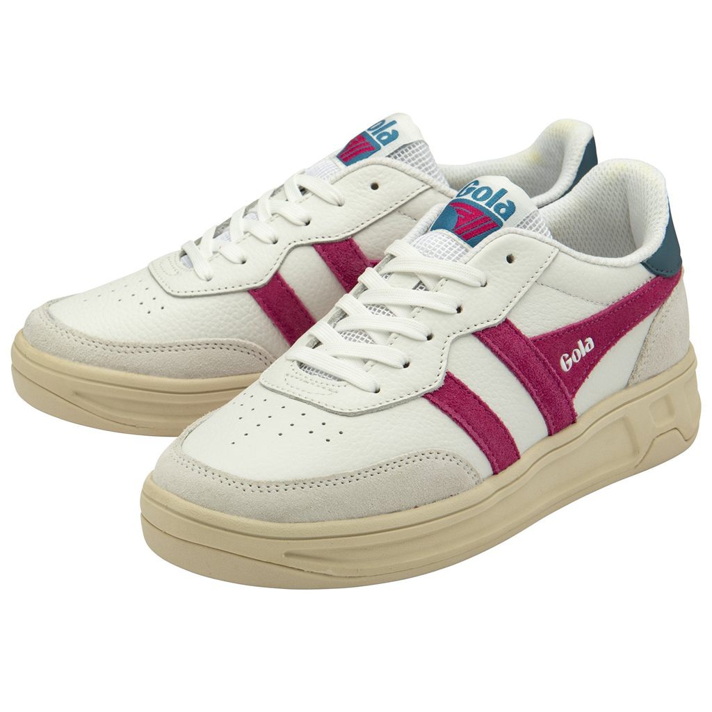 Gola Classics Topspin Sneakers Fehér Fukszia Páva Hungary | KWN-791524