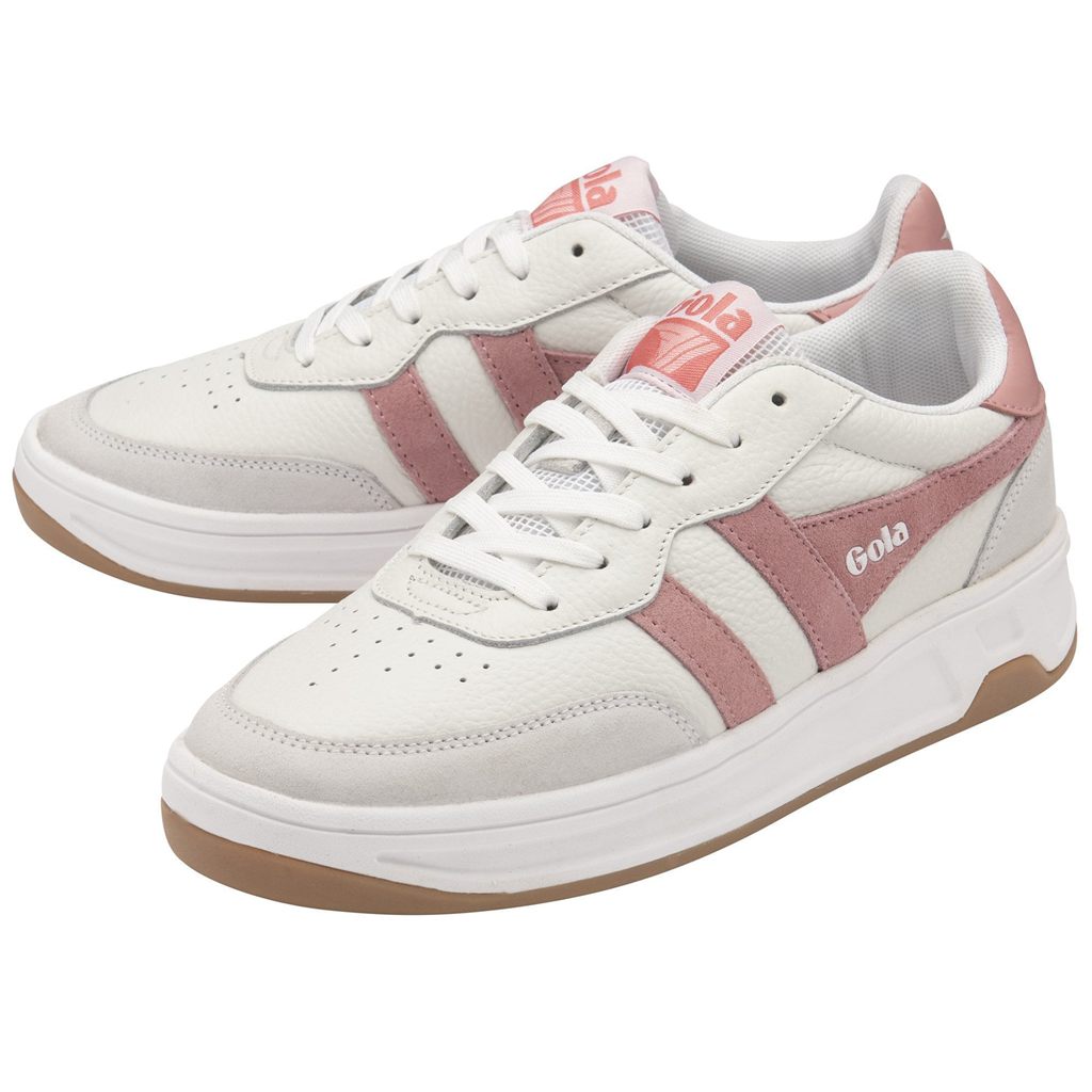 Gola Classics Topspin Sneakers Fehér Rózsaszín Korall Rózsaszín Hungary | AWV-350614