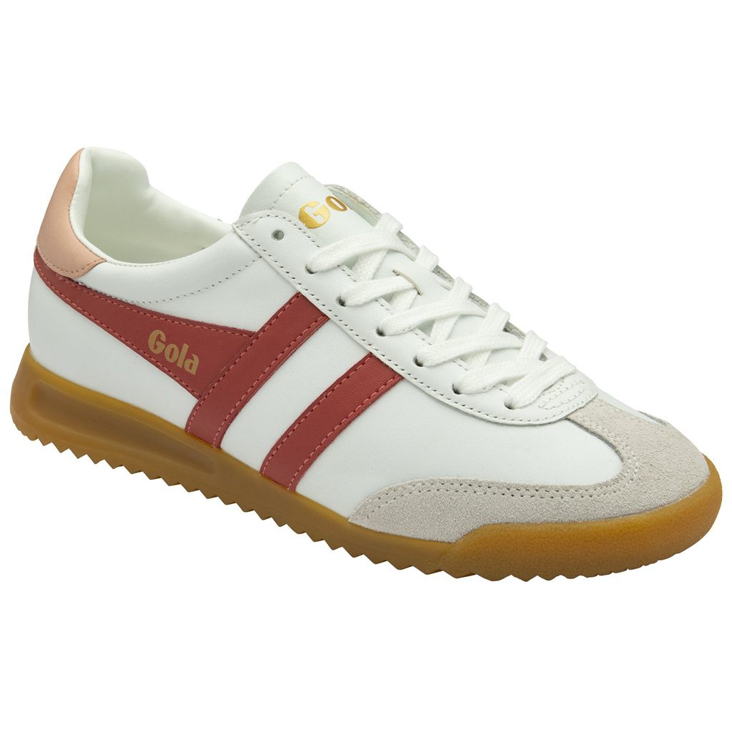 Gola Classics Torpedo Leather Sneakers Fehér Rózsaszín Hungary | SIN-504637