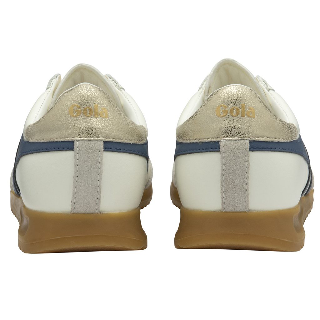 Gola Classics Torpedo Leather Sneakers Fehér Arany Hungary | EXA-182753