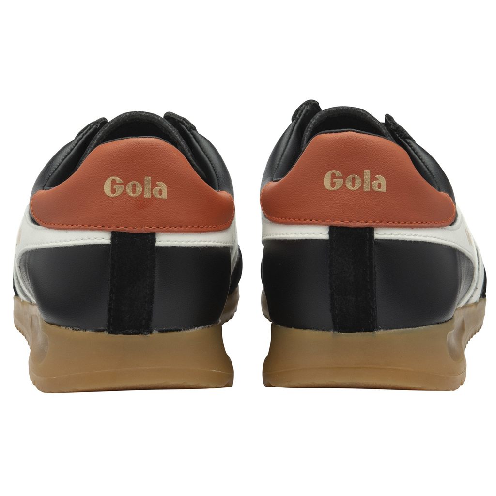Gola Classics Torpedo Leather Sneakers Fekete Fehér Narancssárga Hungary | BCZ-690748