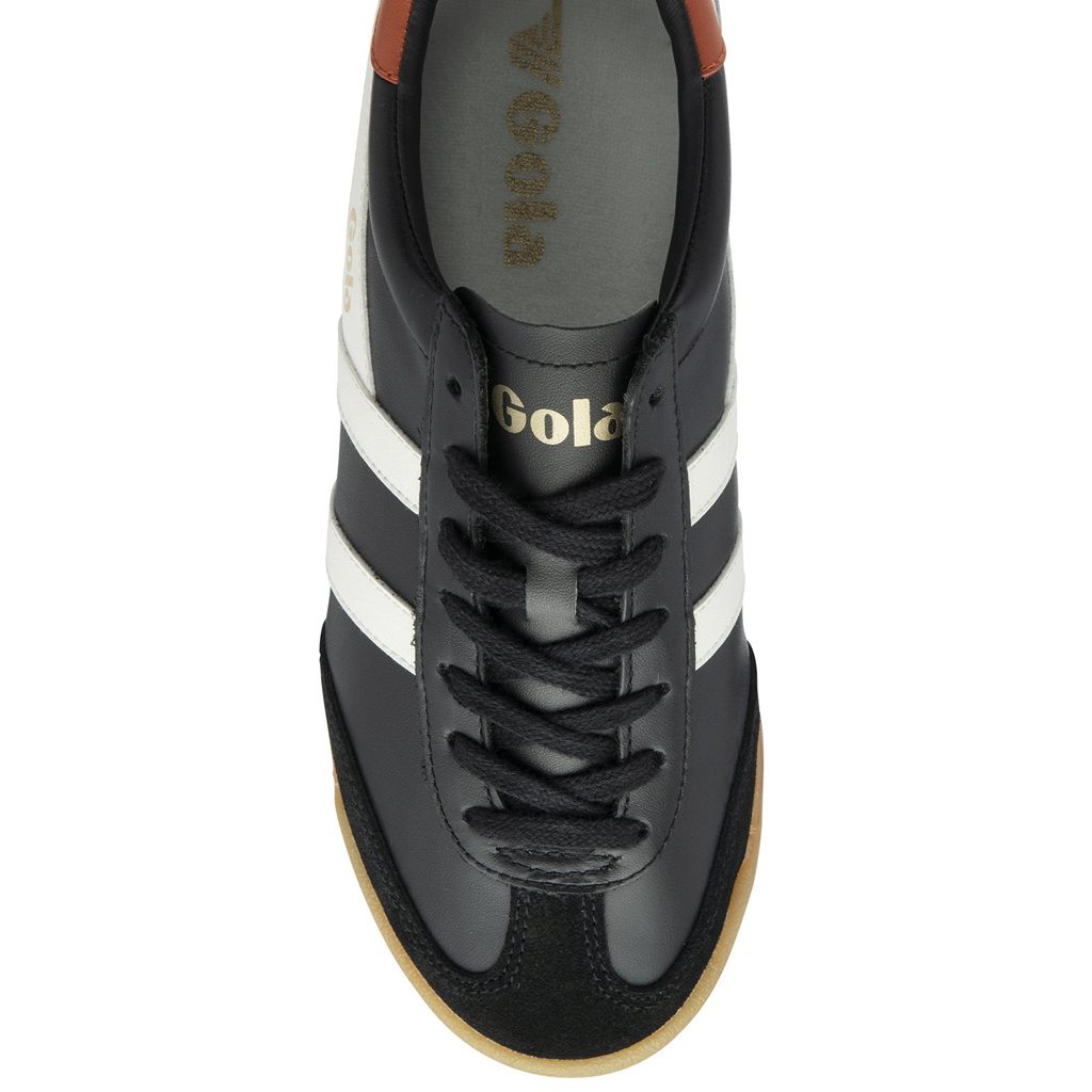 Gola Classics Torpedo Leather Sneakers Fekete Fehér Narancssárga Hungary | BCZ-690748