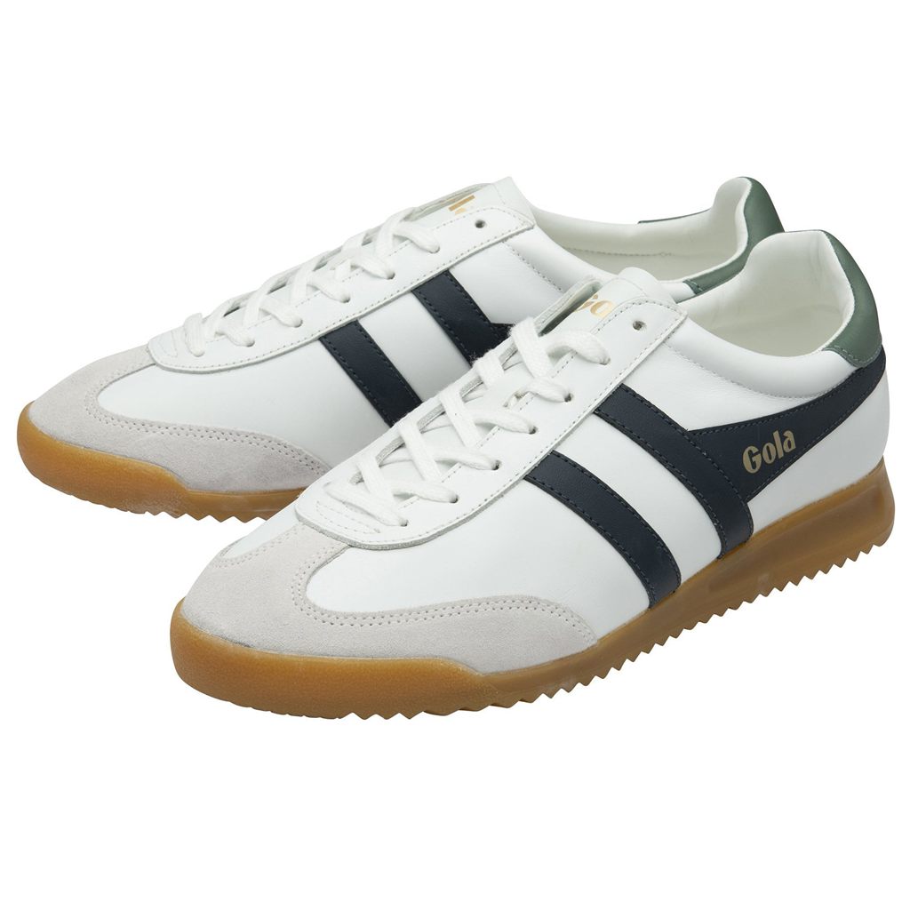 Gola Classics Torpedo Leather Sneakers Fehér Sötétkék Hungary | MZX-619034