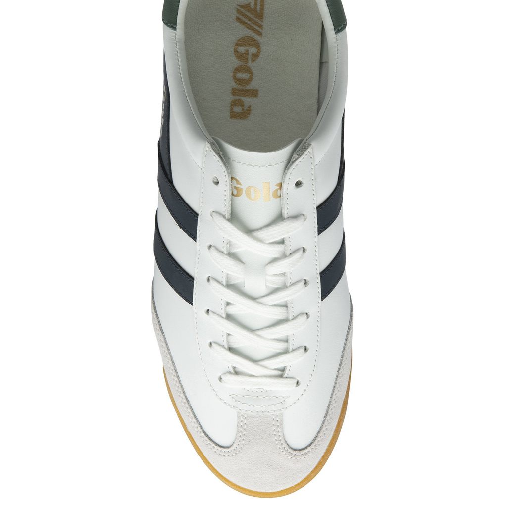 Gola Classics Torpedo Leather Sneakers Fehér Sötétkék Hungary | MZX-619034