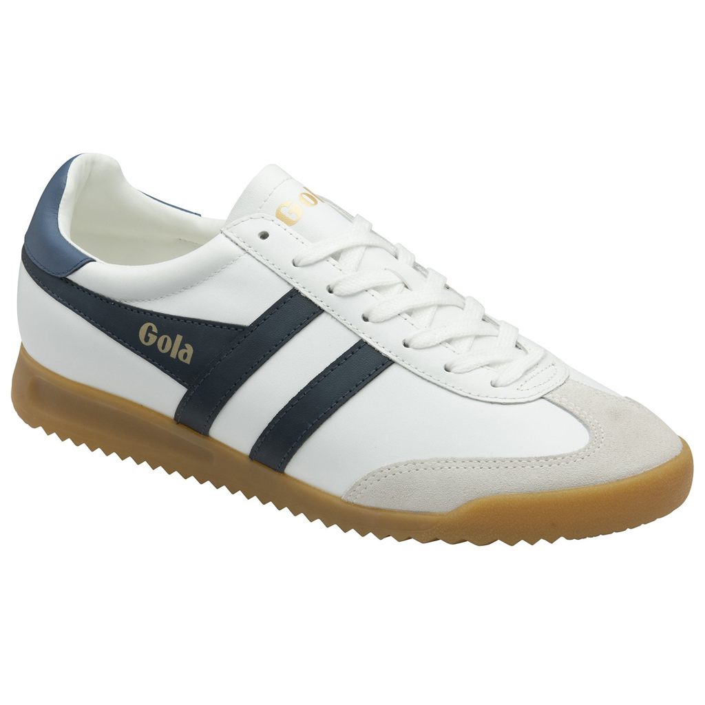 Gola Classics Torpedo Leather Sneakers Fehér Sötétkék Hungary | KLA-652340