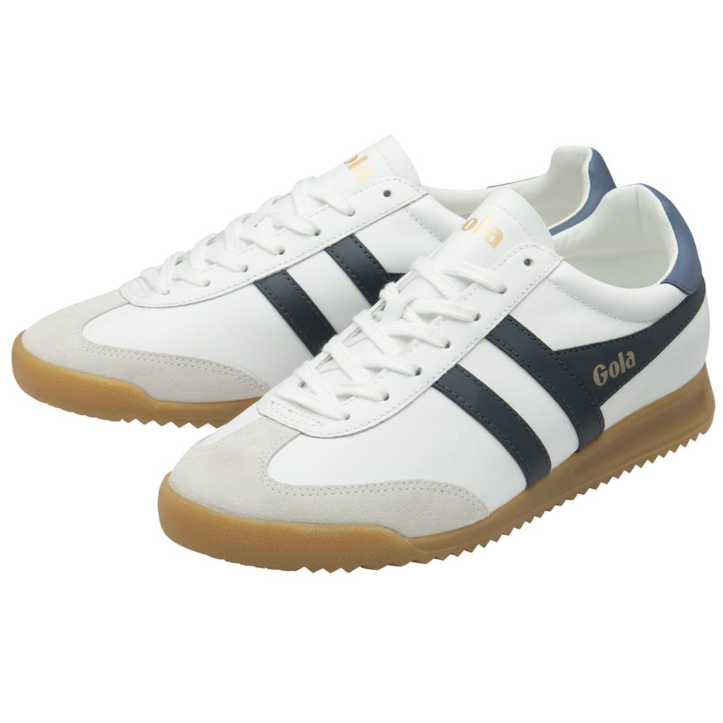Gola Classics Torpedo Leather Sneakers Fehér Sötétkék Hungary | KLA-652340