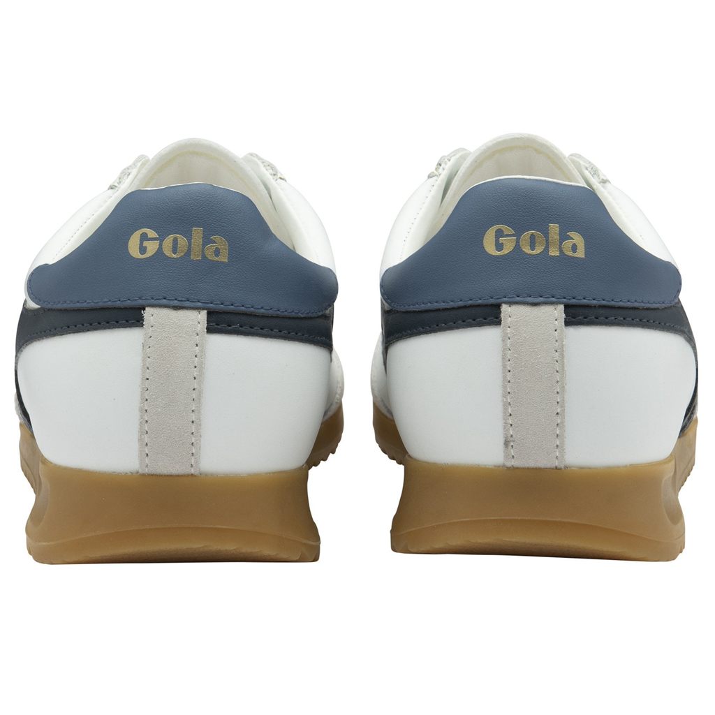 Gola Classics Torpedo Leather Sneakers Fehér Sötétkék Hungary | KLA-652340