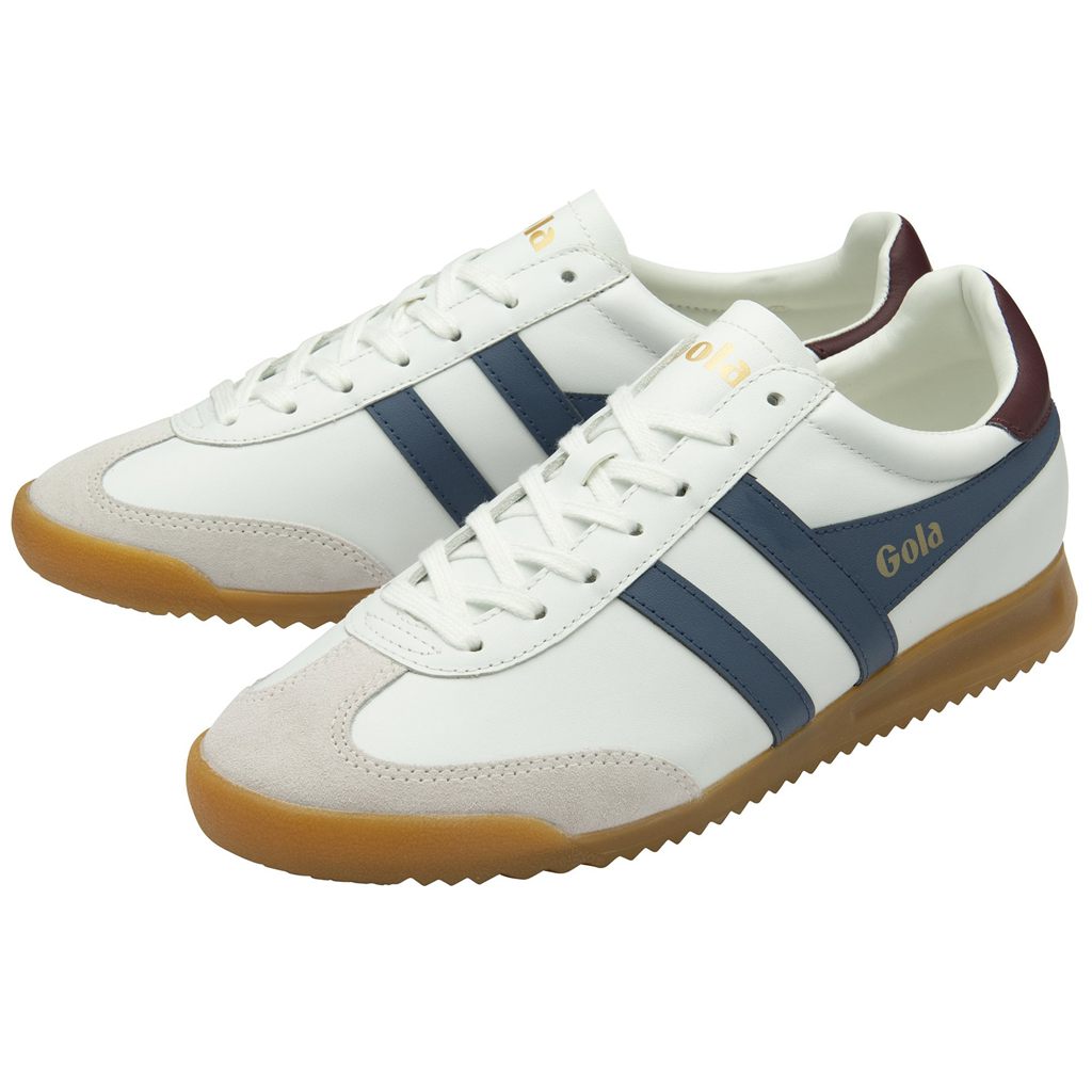 Gola Classics Torpedo Leather Sneakers Fehér Bordó Hungary | ACH-924071