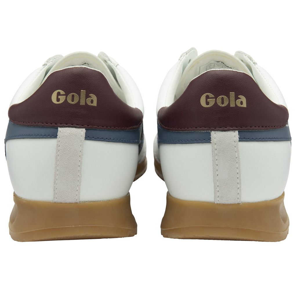 Gola Classics Torpedo Leather Sneakers Fehér Bordó Hungary | ACH-924071