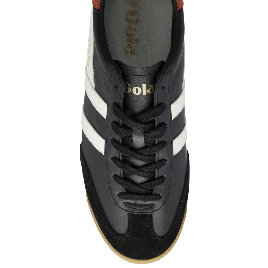 Gola Classics Torpedo Leather Sneakers Fekete Fehér Narancssárga Hungary | ZWK-852374