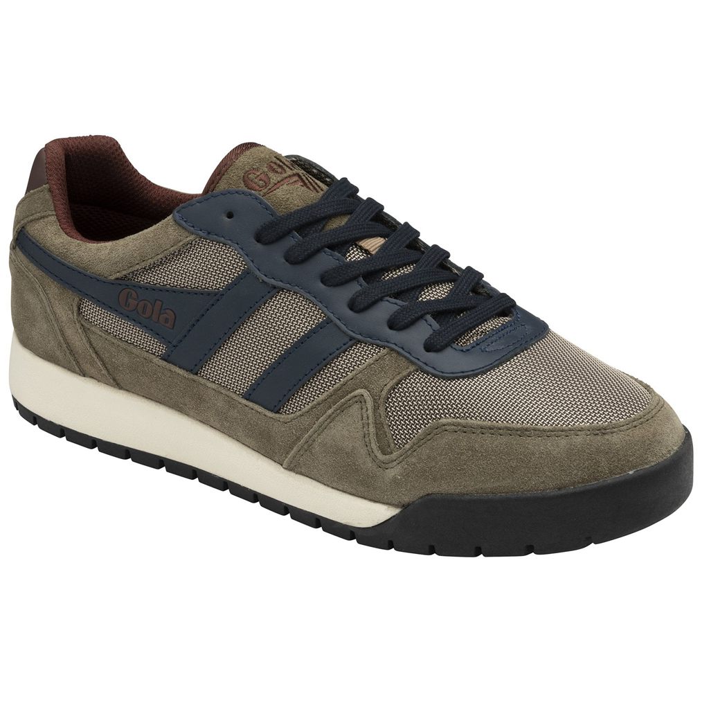 Gola Classics Trek Low Sneakers Khaki Sötétkék Bordó Hungary | EBR-412685