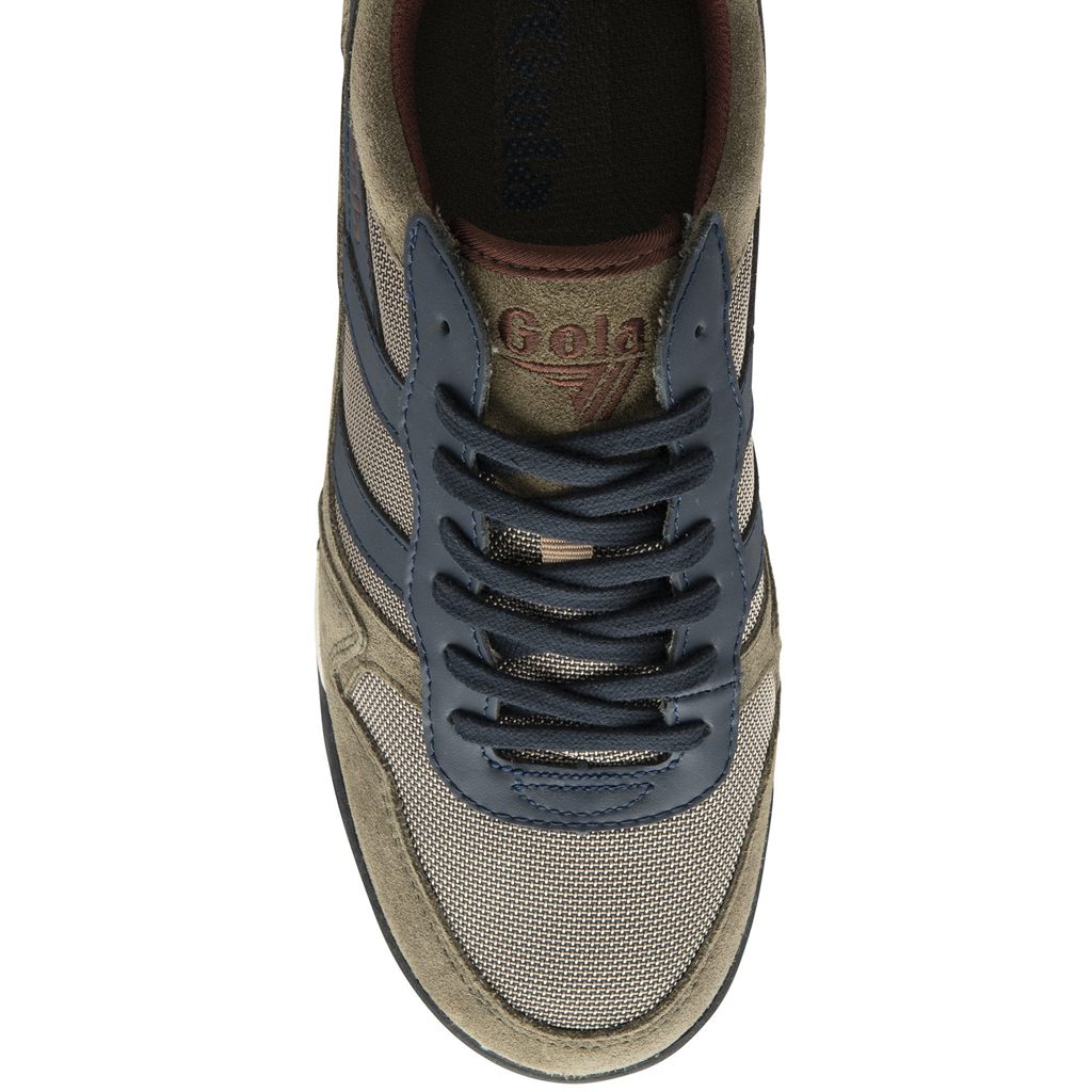 Gola Classics Trek Low Sneakers Khaki Sötétkék Bordó Hungary | EBR-412685