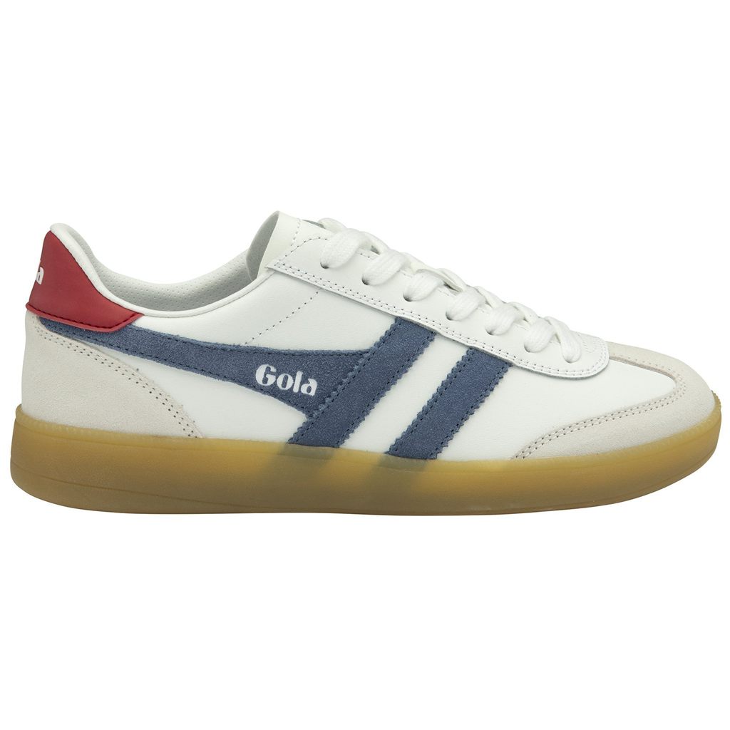 Gola Classics Viper Leather Sneakers Fehér Mélypiros Hungary | YLP-963754