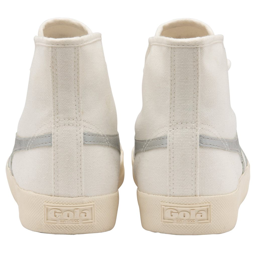 Gola Vegan Classics Coaster Flame High Sneakers Fehér Titán Hungary | VNQ-017869