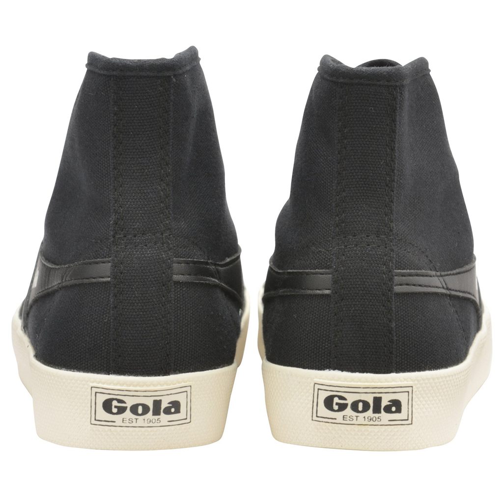Gola Vegan Classics Coaster High Sneakers Fekete Fehér Hungary | EQV-807539