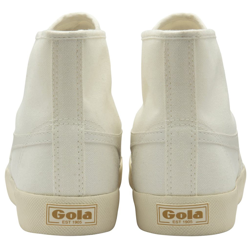 Gola Vegan Classics Coaster High Sneakers Fehér Arany Hungary | FYW-380476
