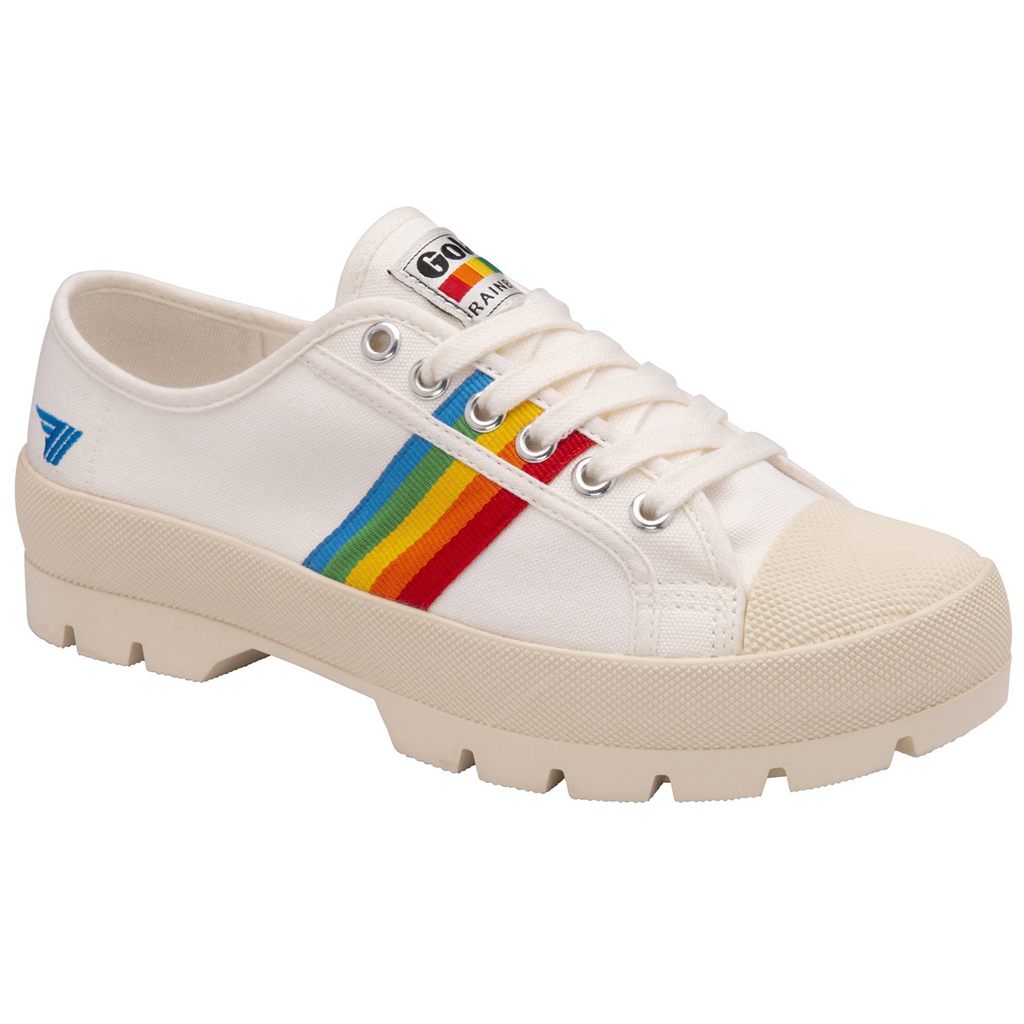 Gola Vegan Classics Coaster Peak Rainbow Shoes Fehér Hungary | NMO-812605