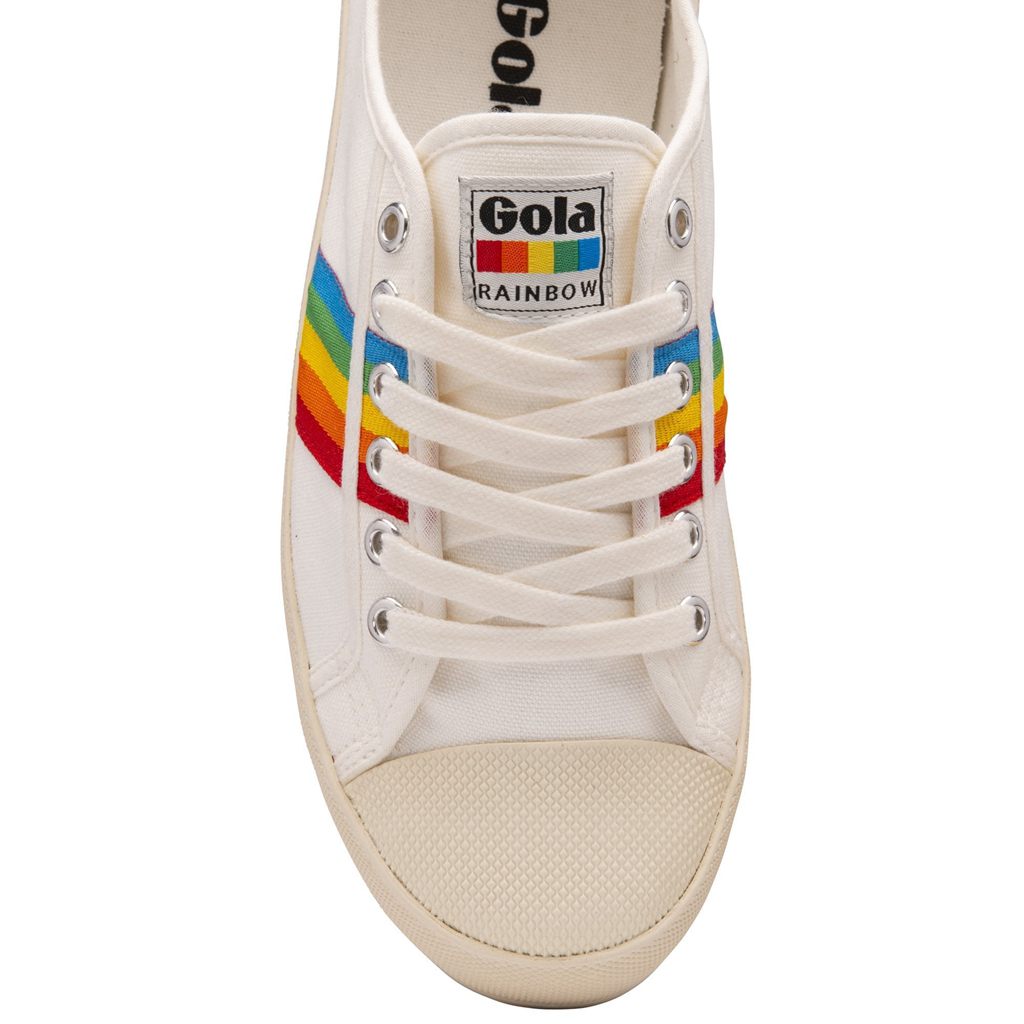 Gola Vegan Classics Coaster Peak Rainbow Shoes Fehér Hungary | NMO-812605