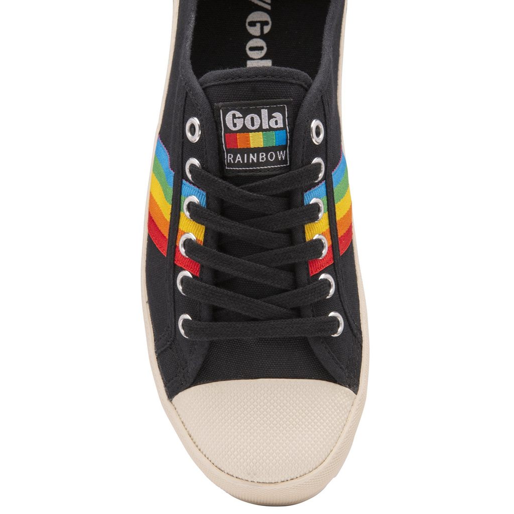 Gola Vegan Classics Coaster Peak Rainbow Shoes Fekete Hungary | IVL-632187
