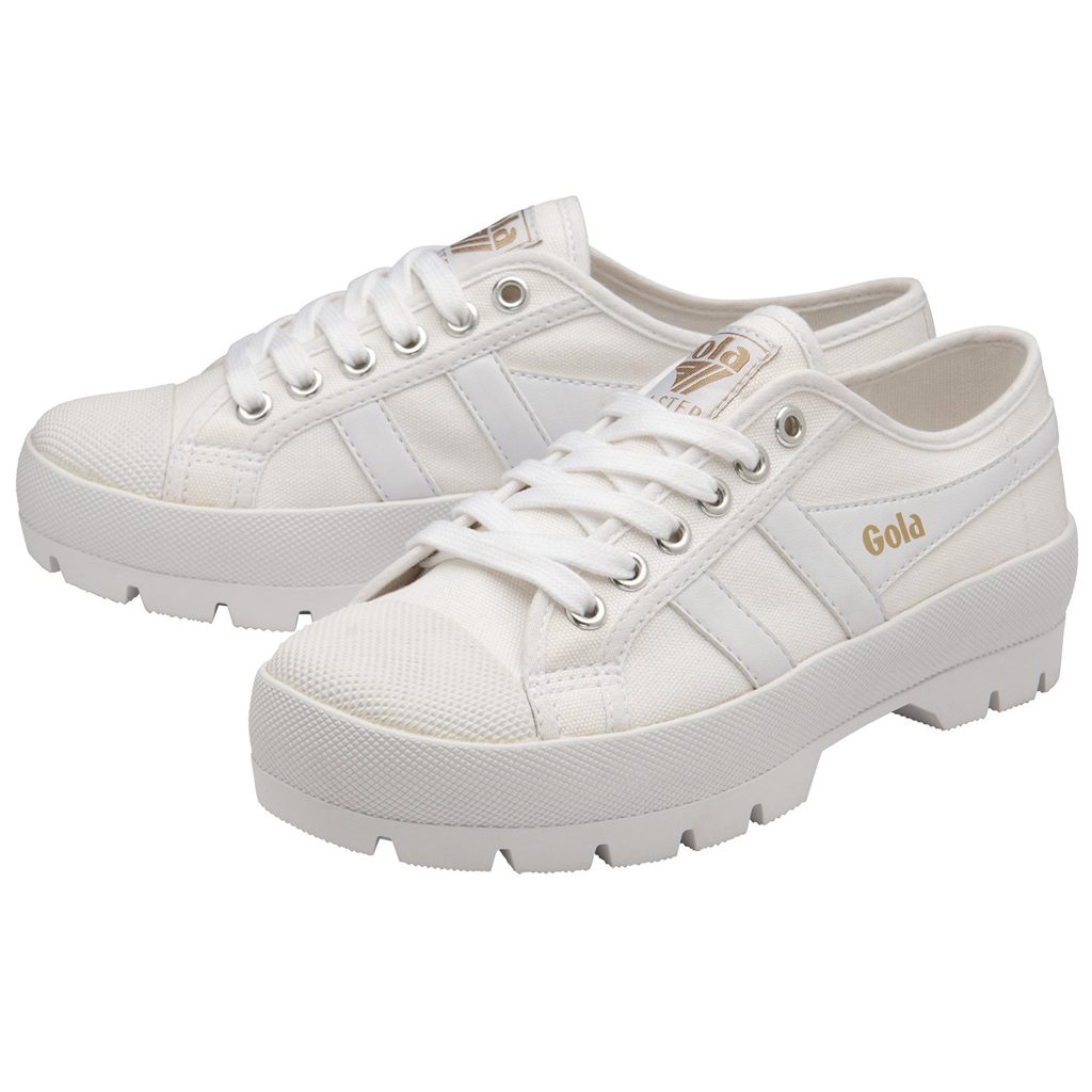 Gola Vegan Classics Coaster Peak Sneakers Fehér Fehér Hungary | LJP-079486