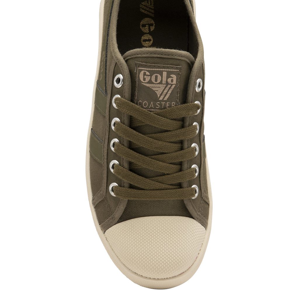 Gola Vegan Classics Coaster Peak Sneakers Khaki Khaki Fehér Hungary | WXT-631845
