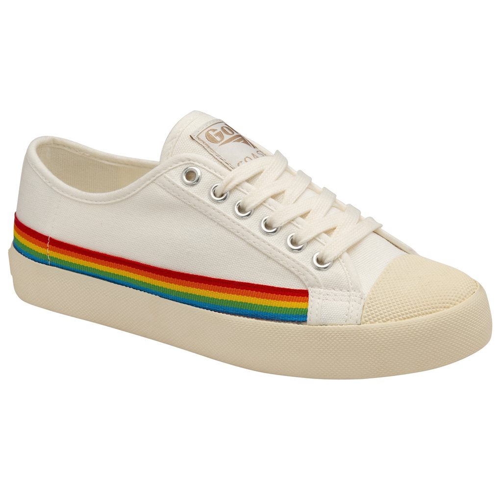 Gola Vegan Classics Coaster Rainbow Drop Shoes Fehér Hungary | ARK-621459