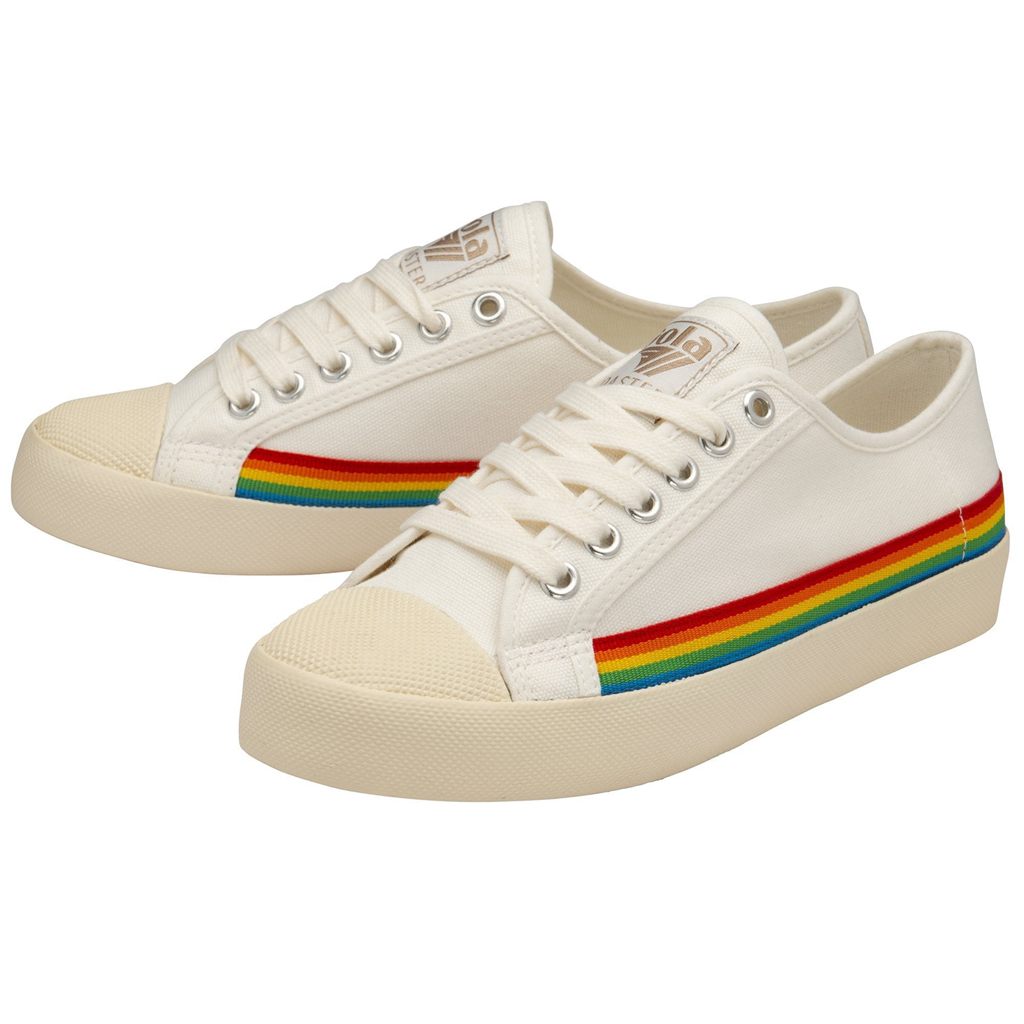 Gola Vegan Classics Coaster Rainbow Drop Shoes Fehér Hungary | ARK-621459