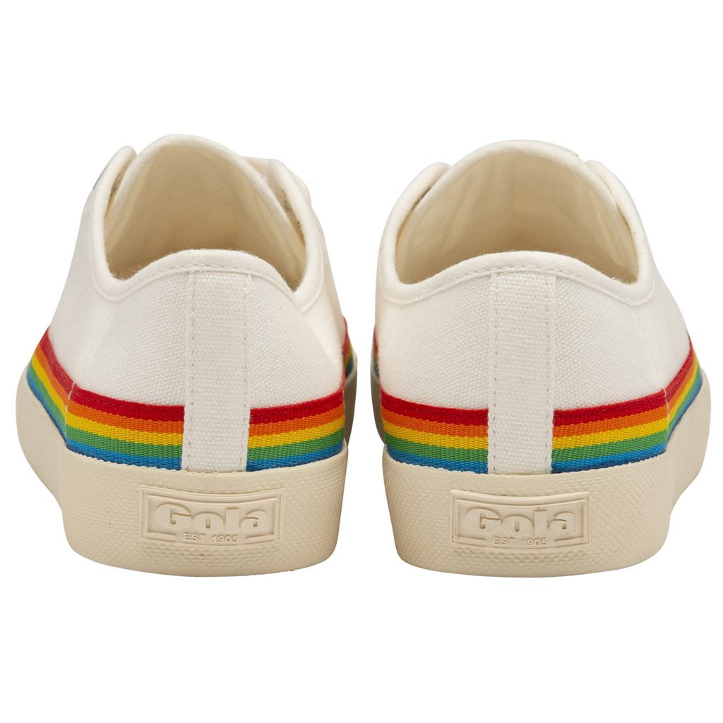 Gola Vegan Classics Coaster Rainbow Drop Shoes Fehér Hungary | ARK-621459
