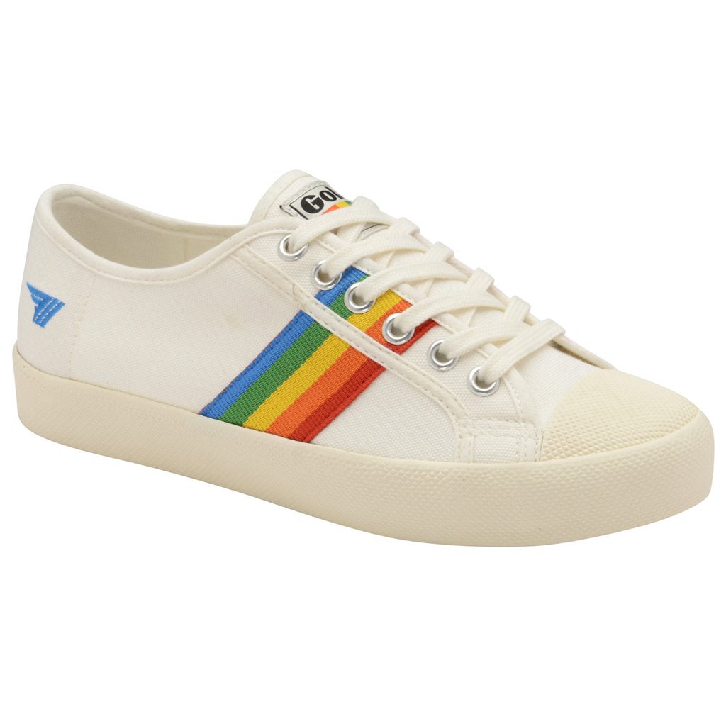 Gola Vegan Classics Coaster Rainbow Shoes Fehér Hungary | OCA-310856