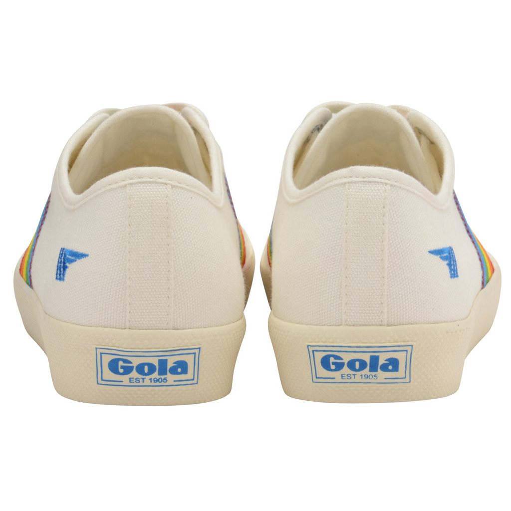 Gola Vegan Classics Coaster Rainbow Shoes Fehér Hungary | OCA-310856