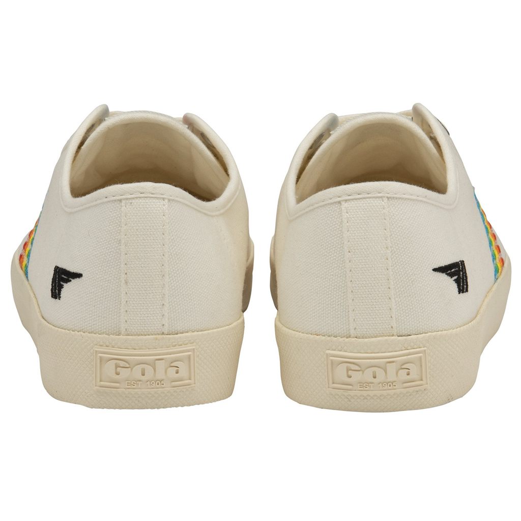 Gola Vegan Classics Coaster Rainbow Stitch Shoes Fehér Hungary | LZC-852107