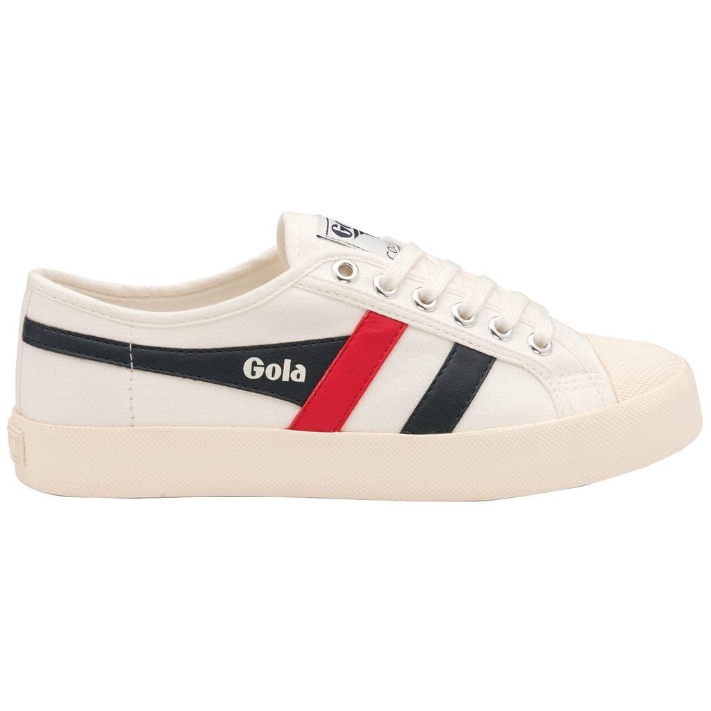 Gola Vegan Classics Coaster Shoes Fehér Sötétkék Piros Hungary | CVO-910782