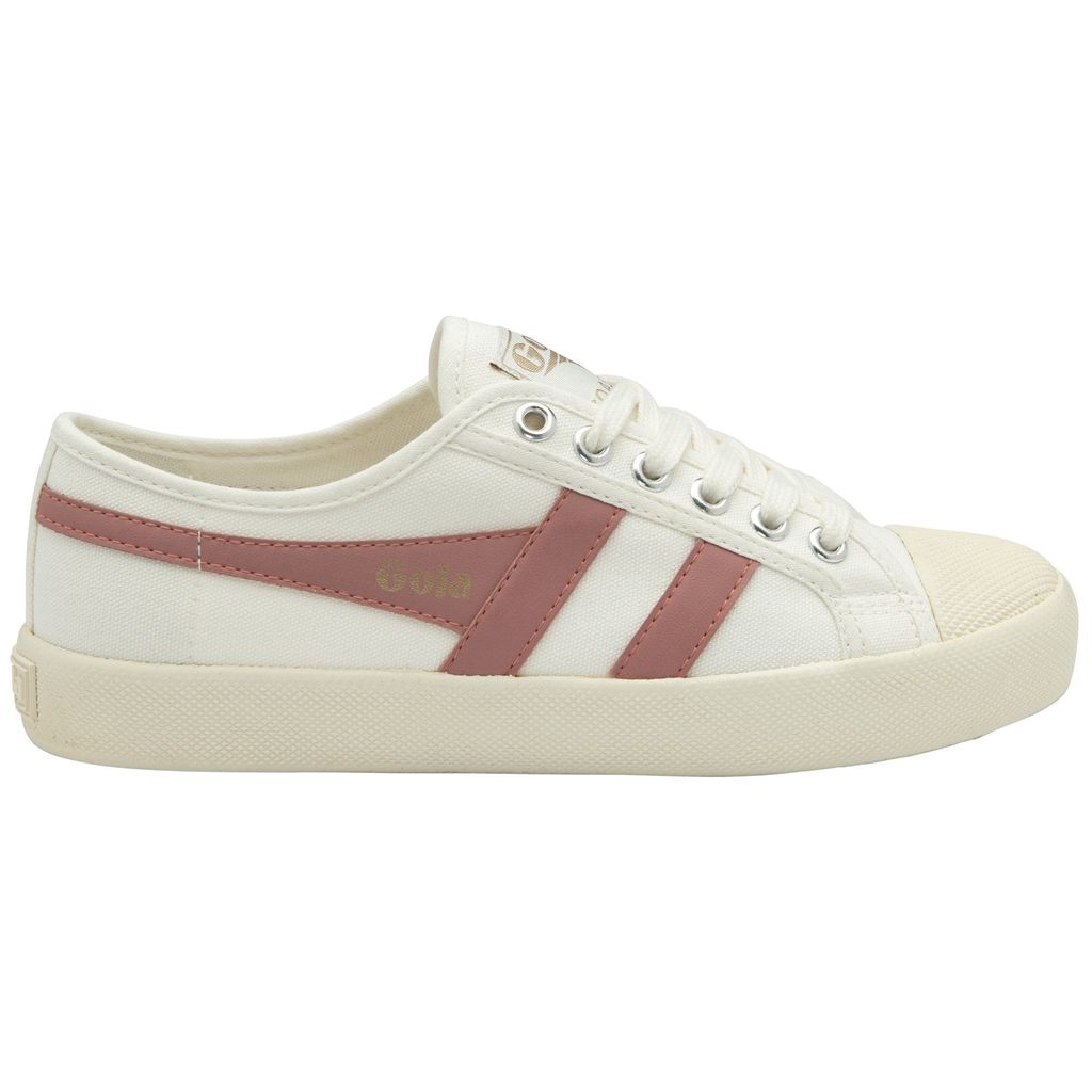 Gola Vegan Classics Coaster Shoes Fehér Korall Rózsaszín Hungary | DRU-651704