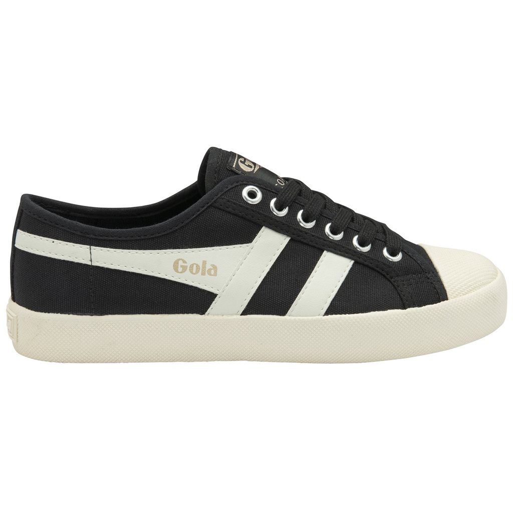 Gola Vegan Classics Coaster Shoes Fekete Fehér Arany Hungary | IJT-325814
