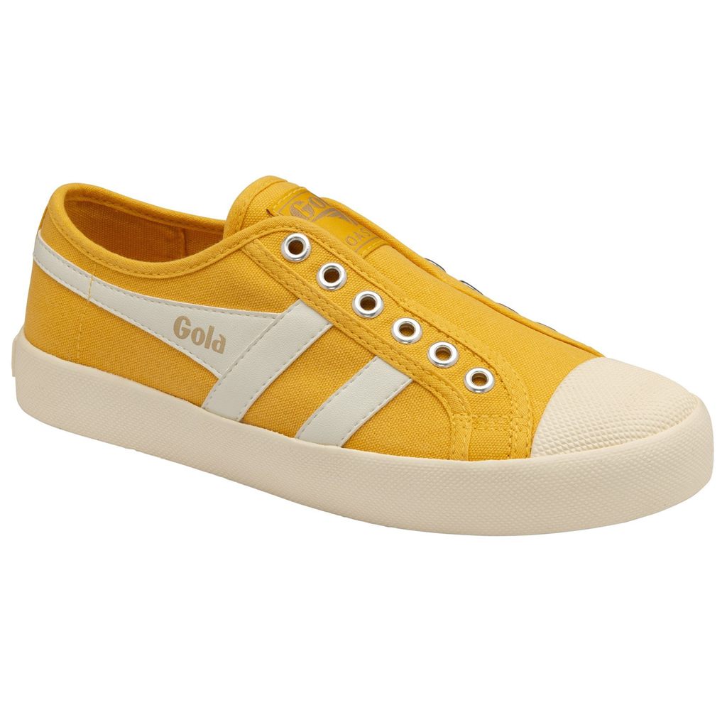 Gola Vegan Classics Coaster Slip Shoes Fehér Hungary | VOM-021758