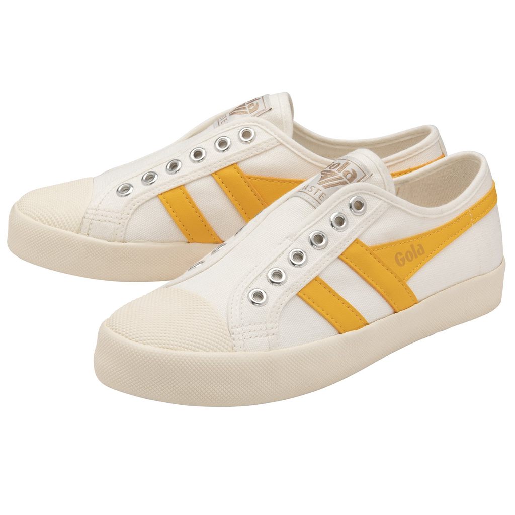 Gola Vegan Classics Coaster Slip Shoes Fehér Hungary | ZGP-041298