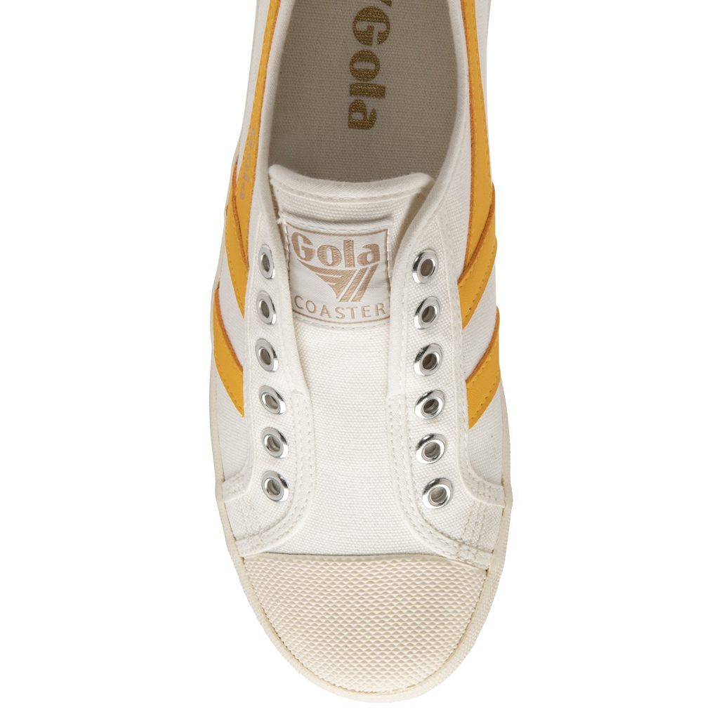 Gola Vegan Classics Coaster Slip Shoes Fehér Hungary | ZGP-041298