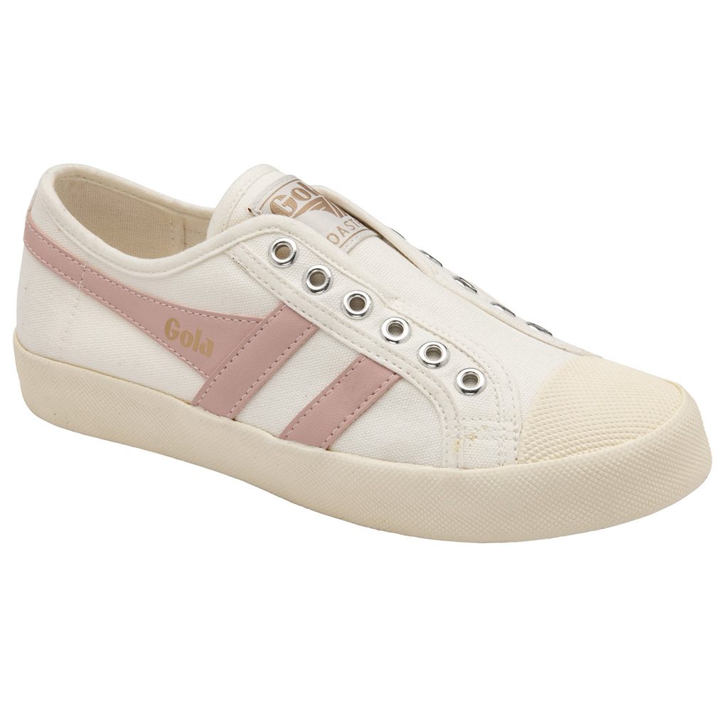 Gola Vegan Classics Coaster Slip Shoes Fehér Rózsaszín Hungary | JKX-968342