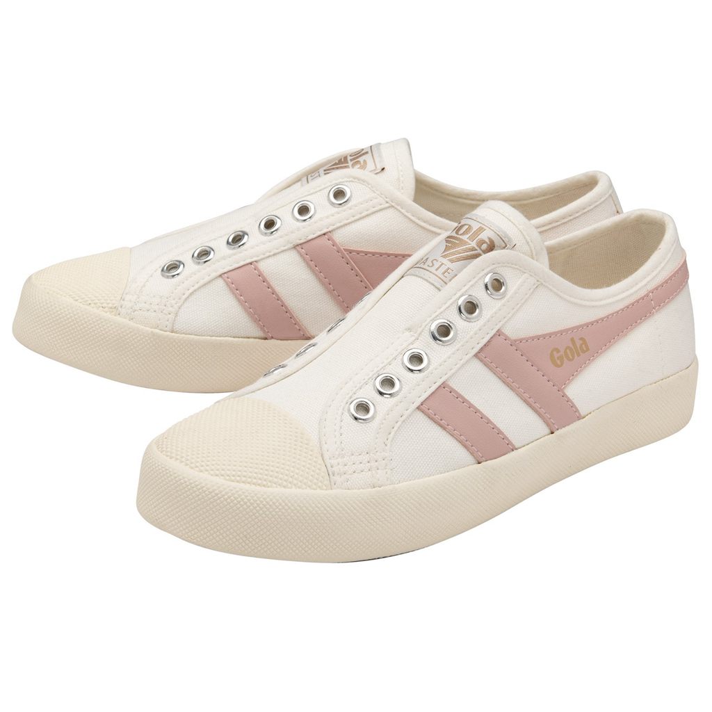 Gola Vegan Classics Coaster Slip Shoes Fehér Rózsaszín Hungary | JKX-968342