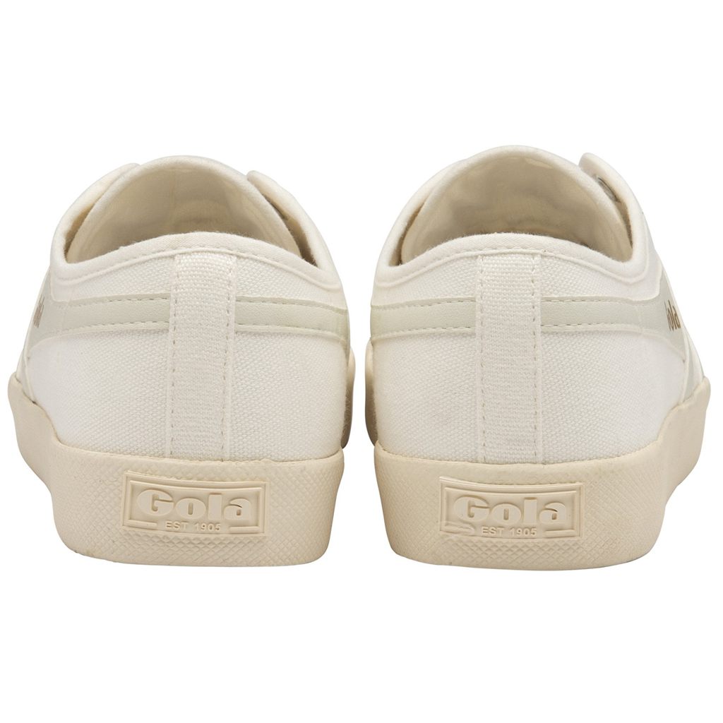 Gola Vegan Classics Coaster Slip Shoes Fehér Fehér Hungary | RAT-359648